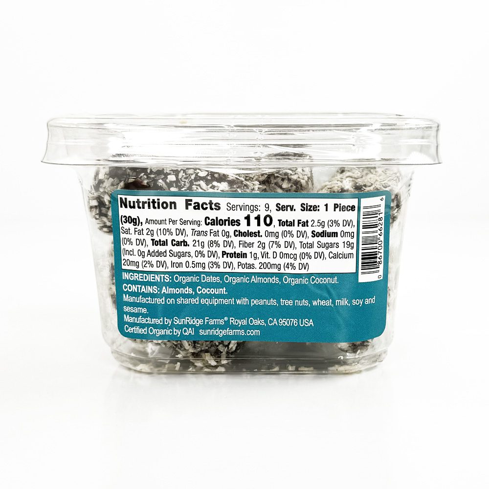Organic Almond Coconut Date Rolls - Image 3