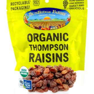 Organic Thompson Raisins - Individual, 8 oz. Bag