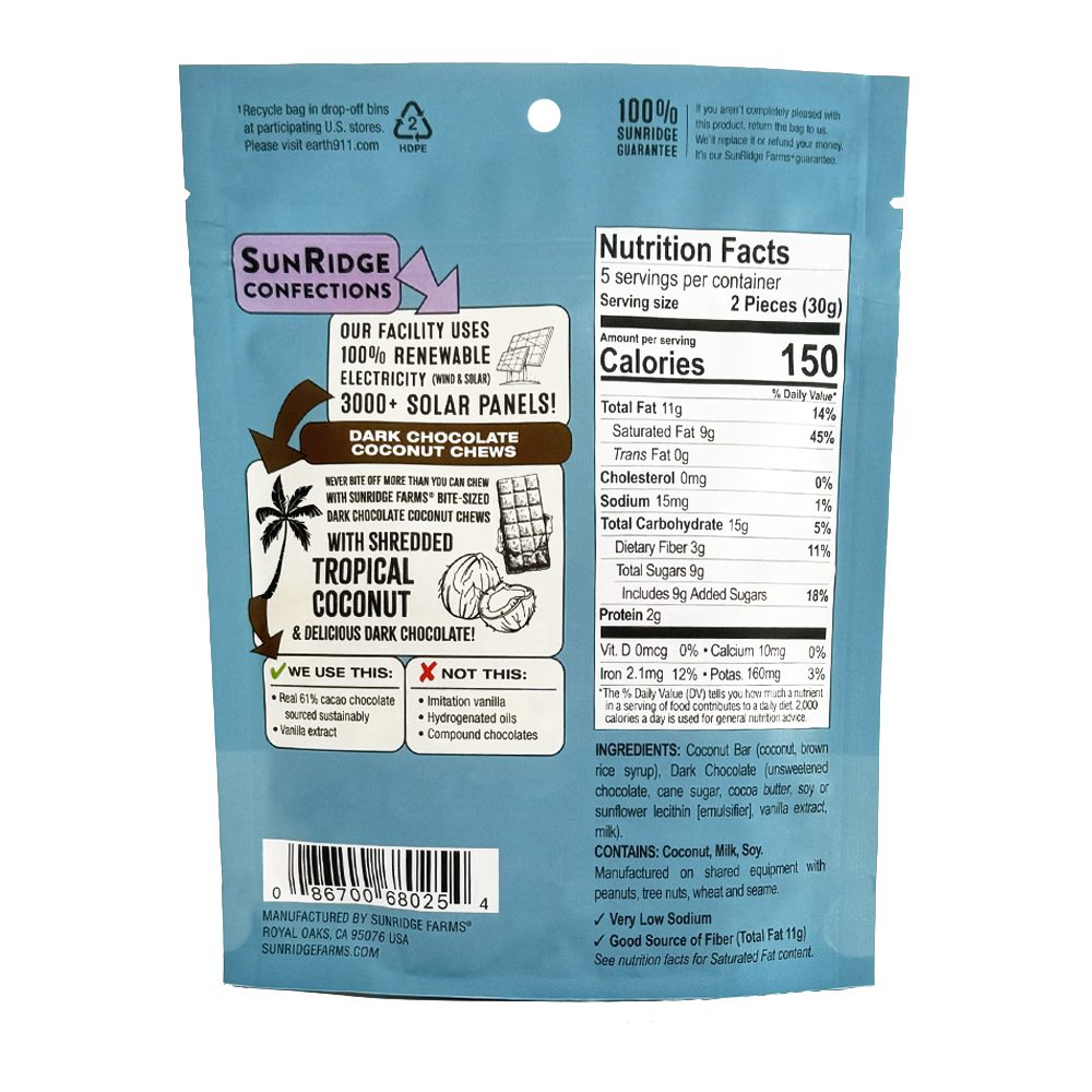 Dark Chocolate Coconut Chews - Image 3